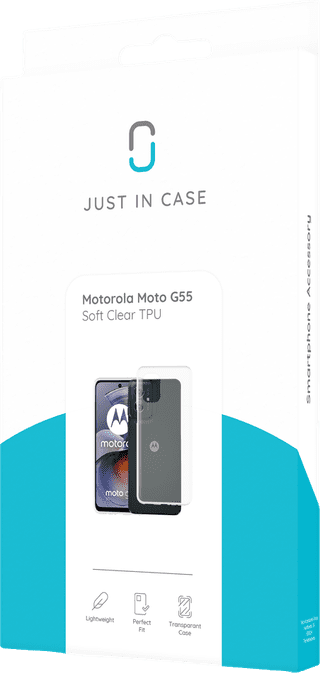 Just in Case Soft Design Motorola Moto G75 Back Cover Transparent