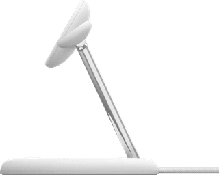 Belkin Boost Charge Pro MagSafe and Qi2 3-in-1 Wireless Charger 15W with Stand White