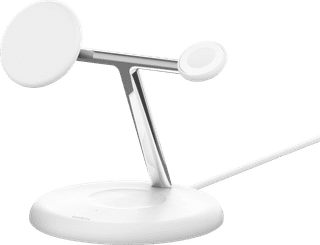 Belkin Boost Charge Pro MagSafe and Qi2 3-in-1 Wireless Charger 15W with Stand White