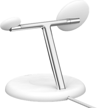 Belkin Boost Charge Pro MagSafe and Qi2 3-in-1 Wireless Charger 15W with Stand White