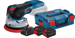 Bosch Professional GEX 18V-125 Batterie 8,0 Ah ProCORE (2x) Kit de Démarrage