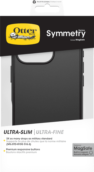 OtterBox Symmetry Apple iPhone 16 Pro Back Cover Zwart Met MagSafe
