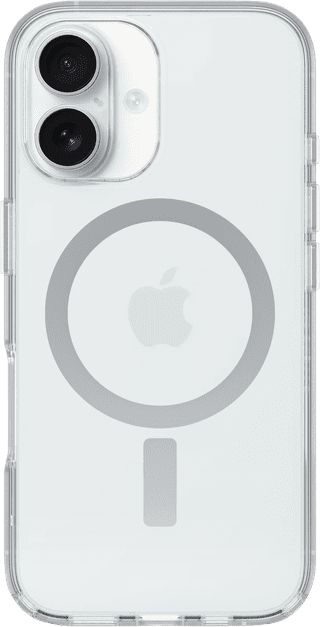 OtterBox Symmetry Apple iPhone 16 Back Cover with MagSafe Magnet Transparent