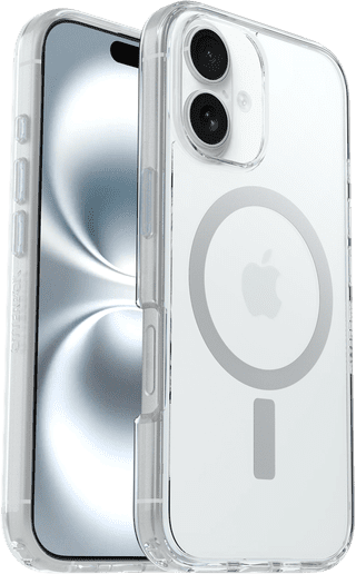 OtterBox Symmetry Apple iPhone 16 Back Cover avec Aimant MagSafe Transparent