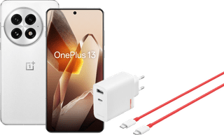 OnePlus 13 512GB White 5G + OnePlus SuperVOOC Charger 120W with 2 Ports