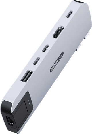 Sitecom MacBook Air Multiport Hub 6 in 2 Silver
