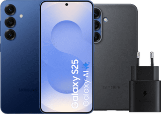 Samsung Galaxy S25 256GB Donkerblauw 5G + Accessoirepakket