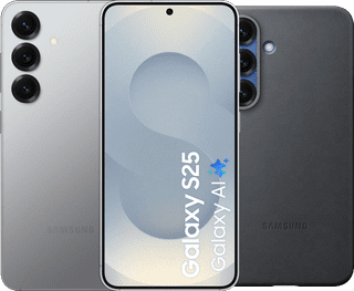 Samsung Galaxy S25 512 Go Argent 5G + Samsung Kindsuit Back Cover Noir