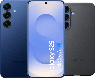 Samsung Galaxy S25 256GB Donkerblauw 5G + Samsung Kindsuit Back Cover Zwart