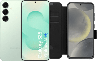 Samsung Galaxy S25 128GB Mint 5G + BlueBuilt Book Case Black