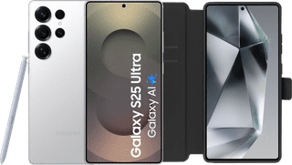 Samsung Galaxy S25 Ultra 256 Go Blanc 5G + BlueBuilt Book Case Noir