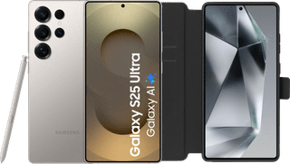 Samsung Galaxy S25 Ultra 256GB Gray 5G + BlueBuilt Book Case Black