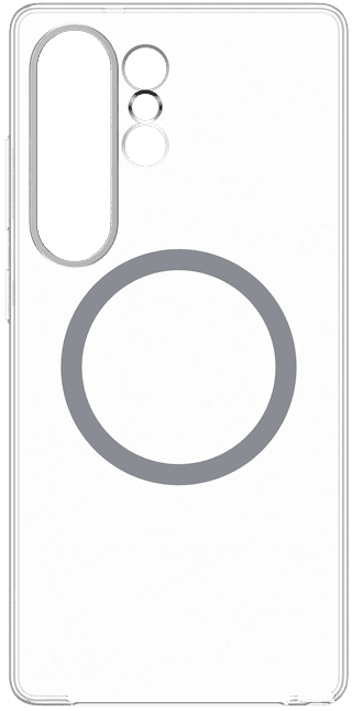 Samsung Galaxy S25 Ultra Back Cover with Magnet Transparent