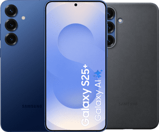 Samsung Galaxy S25 Plus 256GB Donkerblauw 5G + Samsung Kindsuit Back Cover Zwart