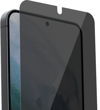 BlueBuilt Samsung Galaxy S25 Book Case Leather Black + BlueBuilt Privacy Screen Protector Glass