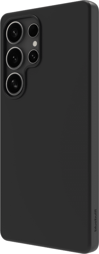 BlueBuilt Samsung Galaxy S25 Ultra Back Cover Black + BlueBuilt Screen Protector Glass