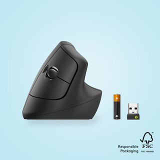 Logitech Lift Verticale Ergonomische Muis Zwart
