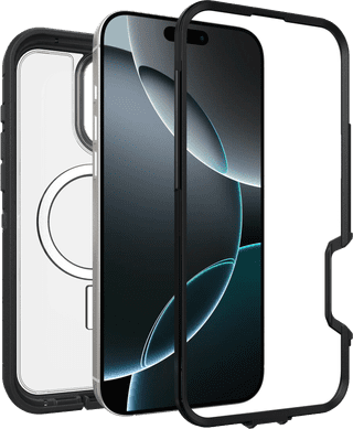 OtterBox Defender XT iPhone 16 Pro Max Back Cover MagSafe Magnet Transparent Black Belt