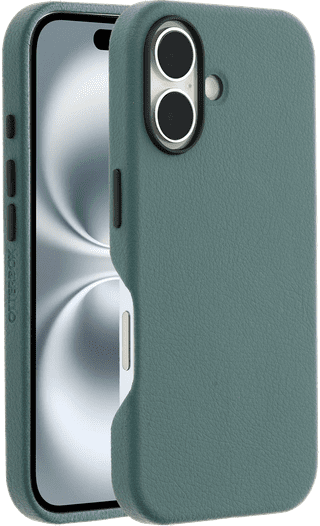 OtterBox Symmetry Apple iPhone 16 Back Cover met MagSafe Magneet Leer Groen