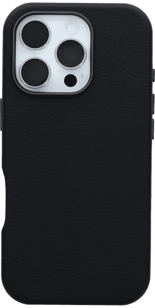 Otterbox Symmetry Apple iPhone 16 Back Cover avec Aimant MagSafe Cuir Noir