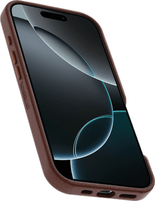 OtterBox Symmetry Apple iPhone 16 Pro Back Cover with MagSafe Magnet Leather Brown