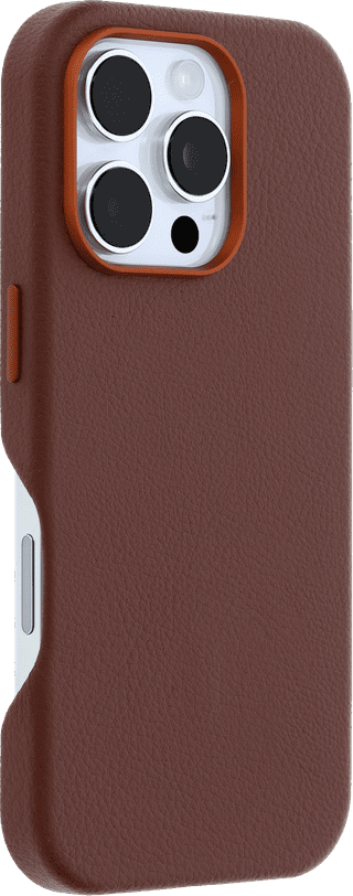 OtterBox Symmetry Apple iPhone 16 Pro Back Cover with MagSafe Magnet Leather Brown