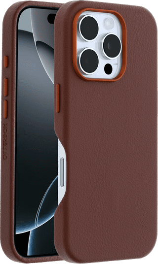 OtterBox Symmetry Apple iPhone 16 Pro Back Cover with MagSafe Magnet Leather Brown