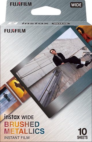Fujifilm Instax Wide Film Brushed Metal (10 Pièces)