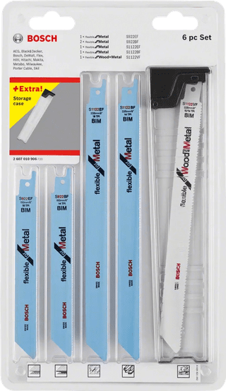 Bosch Professional Reciprocating Saw Blade Wood and Metal (6x)