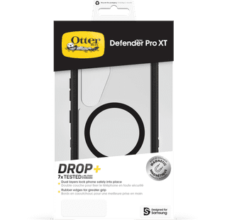 OtterBox Defender Samsung Galaxy S25 Back Cover with Magnet Transparent with Black Belt
