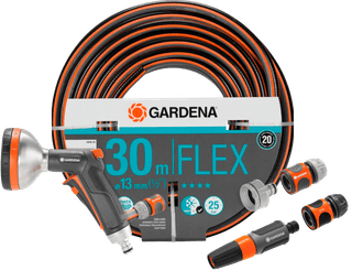 GARDENA Comfort FLEX 1/2 30m Premium Spray Nozzle Pack