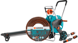 GARDENA Comfort FLEX 1/2 30m CleverRoll M Medium Sprinkler Pack