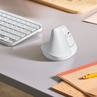 Logitech Lift Vertical Ergonomic Mouse White