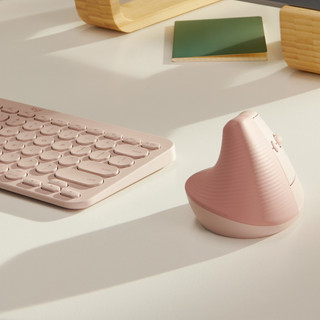 Logitech Lift Souris Ergonomique Verticale Rose