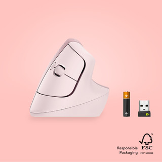 Logitech Lift Souris Ergonomique Verticale Rose
