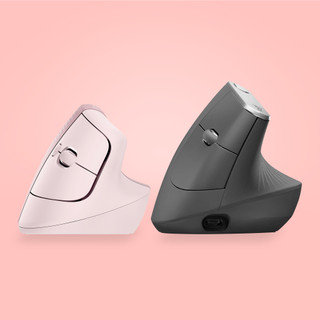Logitech Lift Souris Ergonomique Verticale Rose