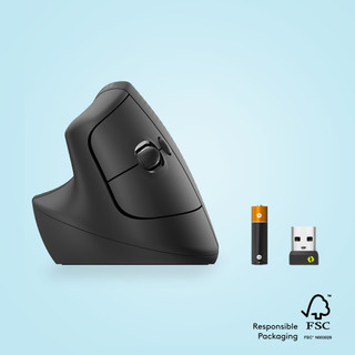 Logitech Lift Verticale Ergonomische Muis Linkshandig Zwart