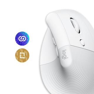 Logitech Lift pour Mac Souris Ergonomique Verticale Blanc
