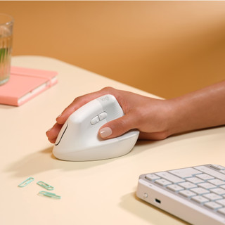 Logitech Lift pour Mac Souris Ergonomique Verticale Blanc