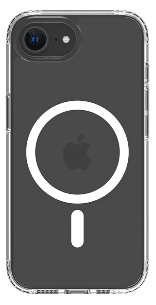 BlueBuilt Protective Back Cover avec MagSafe iPhone 16e Transparent