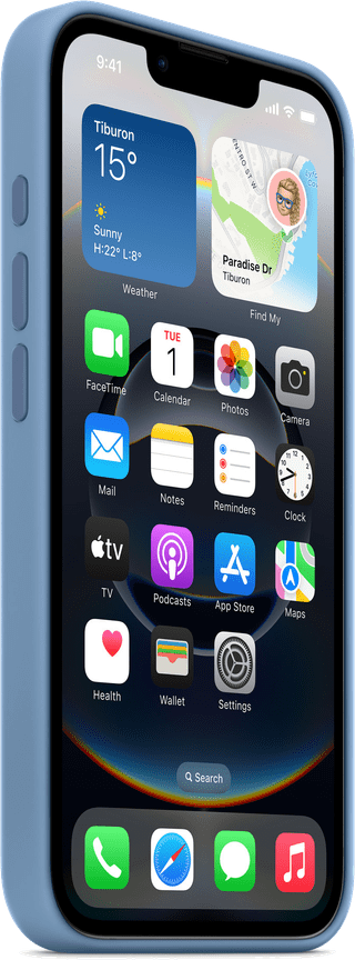 Apple iPhone 16e Back Cover Winter Blue