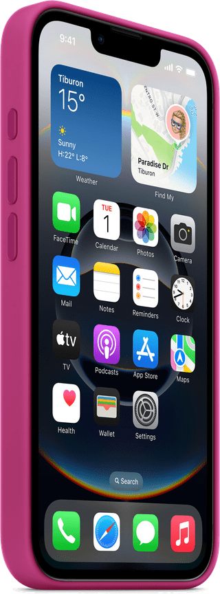 Apple iPhone 16e Back Cover Fuchsia
