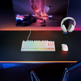 SteelSeries Apex 3 TKL Gaming Toetsenbord Azerty Wit