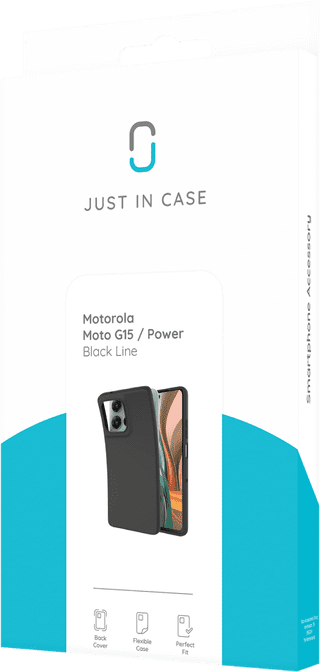 Just in Case Soft Design Motorola Moto G15/ G15 Power Back Cover Black