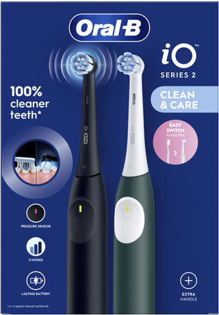 Oral-B iO 2 Black and Green Duo Pack
