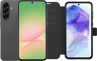 Samsung Galaxy A56 256 Go Noir 5G + BlueBuilt Book Case Noir