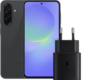 Samsung Galaxy A36 128 Go Noir 5G Enterprise Edition + Samsung Chargeur 25 Watts Noir