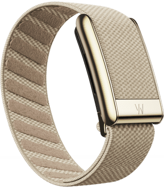 WHOOP 5.0 Peak Zwart Abonnement 1 Jaar + WHOOP 5.0 SuperKnit Luxe Band Beige