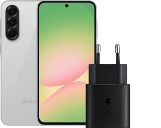 Samsung Galaxy A56 256 Go Gris 5G + Samsung Chargeur 25 Watts Noir