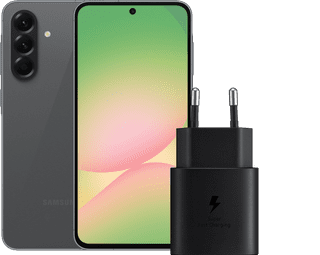 Samsung Galaxy A56 256 Go Noir 5G + Samsung Chargeur 25 Watts Noir